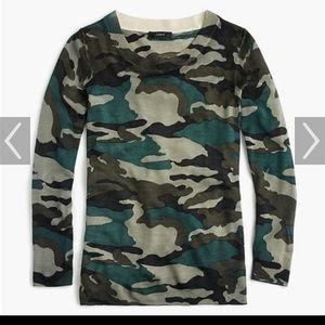 J Crew Tippi sweater in Camo